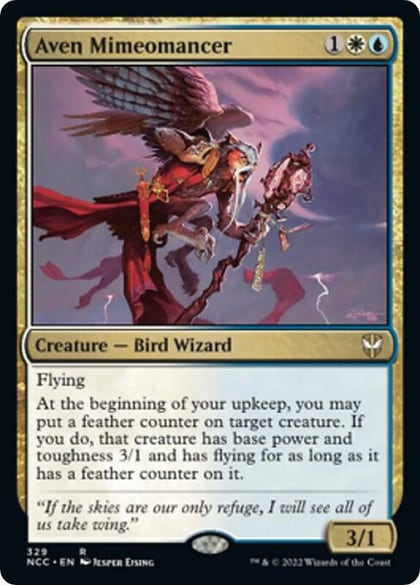 Aven Mimeomancer, Commander: Streets of New Capenna 329