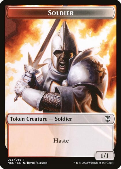 Soldier (033) // Devil Double-Sided Token, Commander: Streets of New Capenna 33 // 17