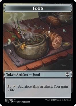 Food // Citizen Double-Sided Token, Commander: Streets of New Capenna 35 // 12