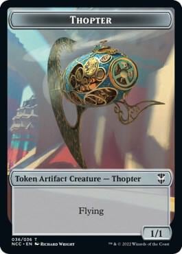 Thopter // Treasure (013) Double-Sided Token, Commander: Streets of New Capenna 36 // 13