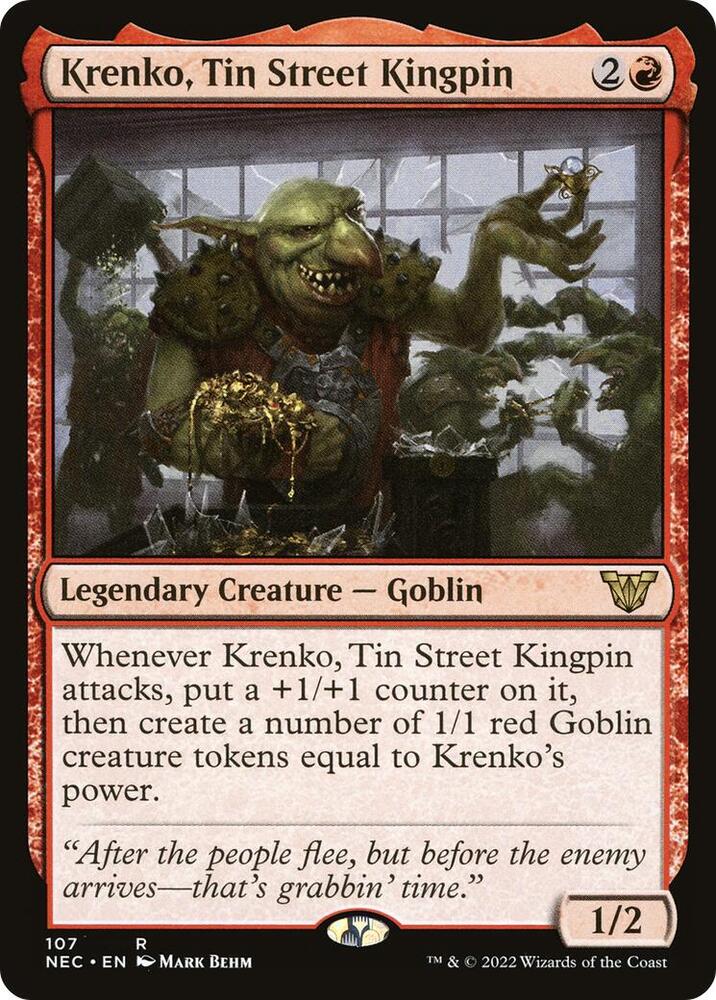 Krenko, Tin Street Kingpin, Commander: Kamigawa: Neon Dynasty 107