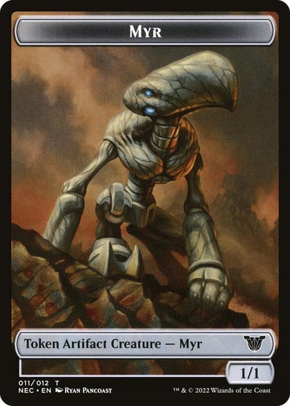 Myr // Spirit (002) Double-Sided Token, Commander: Kamigawa: Neon Dynasty 11 // 2