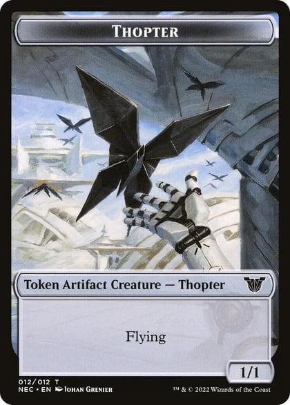 Thopter // Spirit (002) Double-Sided Token, Commander: Kamigawa: Neon Dynasty 12 // 2
