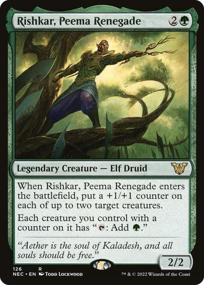 Rishkar, Peema Renegade, Commander: Kamigawa: Neon Dynasty 126
