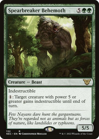 Spearbreaker Behemoth, Commander: Kamigawa: Neon Dynasty 132