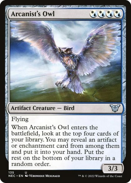 Arcanist's Owl, Commander: Kamigawa: Neon Dynasty 135