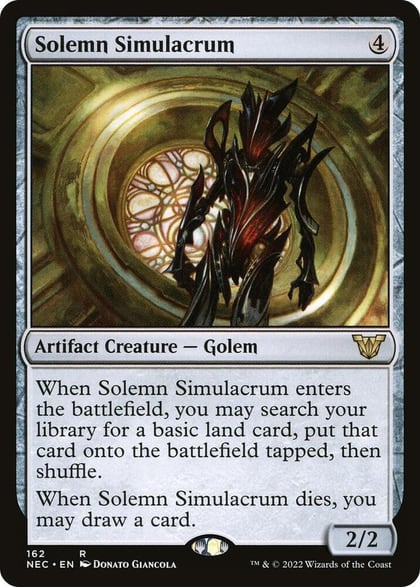 Solemn Simulacrum, Commander: Kamigawa: Neon Dynasty 162