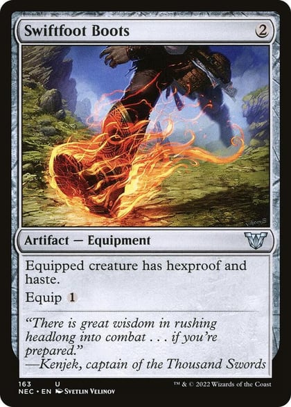 Swiftfoot Boots, Commander: Kamigawa: Neon Dynasty 163