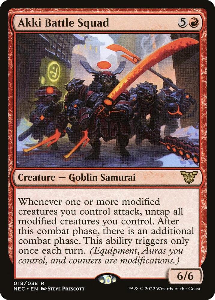 Akki Battle Squad, Commander: Kamigawa: Neon Dynasty 18