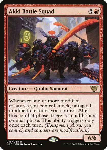 Akki Battle Squad, Commander: Kamigawa: Neon Dynasty 18