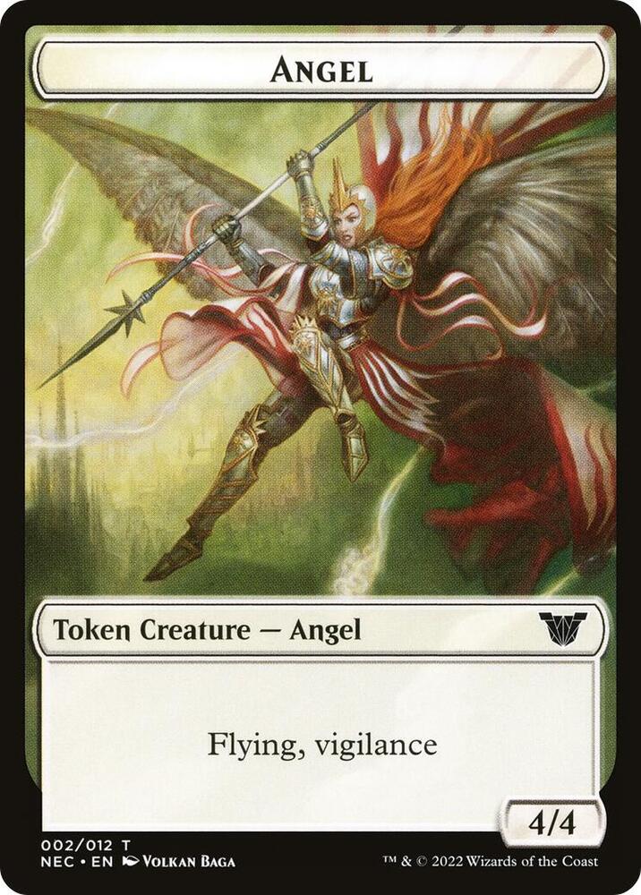 Angel // Elephant Double-Sided Token, Commander: Kamigawa: Neon Dynasty 2 // 8