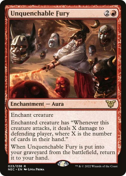 Unquenchable Fury, Commander: Kamigawa: Neon Dynasty 23
