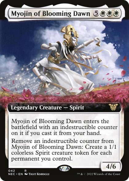 Myojin of Blooming Dawn (Extended Art), Commander: Kamigawa: Neon Dynasty 42