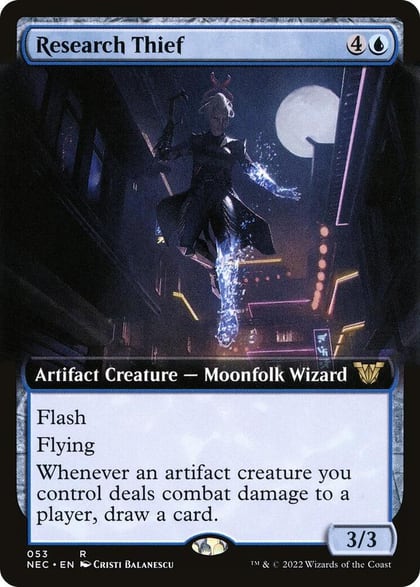 Research Thief (Extended Art), Commander: Kamigawa: Neon Dynasty 53
