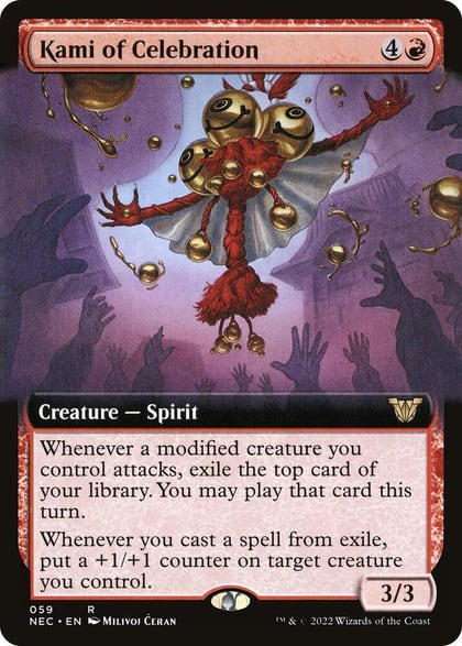 Kami of Celebration (Extended Art), Commander: Kamigawa: Neon Dynasty 59