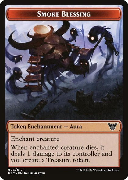 Smoke Blessing // Goblin Double-sided Token, Commander: Kamigawa: Neon Dynasty 6 // 5
