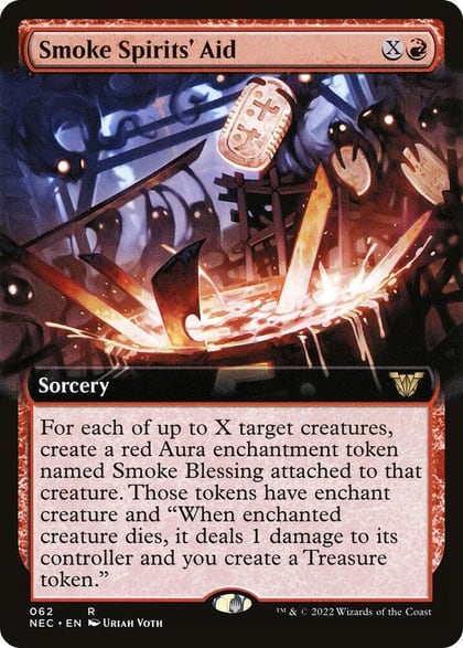 Smoke Spirits' Aid (Extended Art), Commander: Kamigawa: Neon Dynasty 62