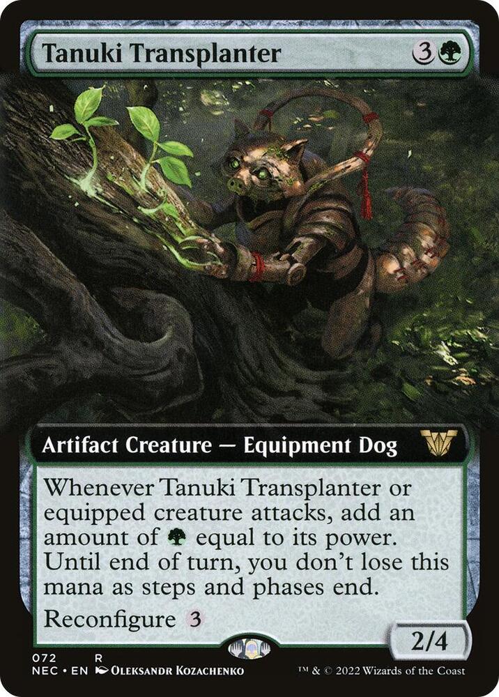 Tanuki Transplanter (Extended Art), Commander: Kamigawa: Neon Dynasty 72