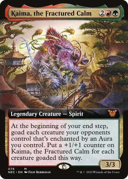Kaima, the Fractured Calm (Extended Art), Commander: Kamigawa: Neon Dynasty 74