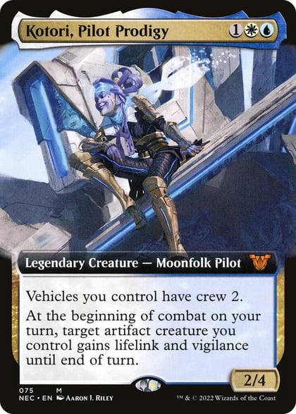 Kotori, Pilot Prodigy (Extended Art), Commander: Kamigawa: Neon Dynasty 75