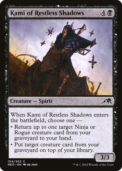 Kami of Restless Shadows, Kamigawa: Neon Dynasty 104