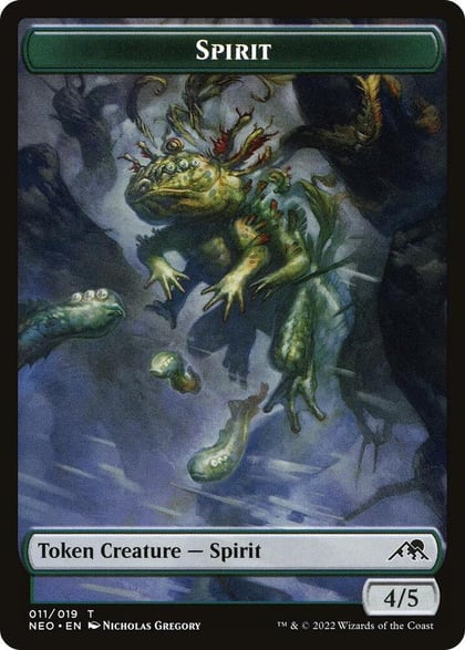 Spirit Token (011), Kamigawa: Neon Dynasty 11