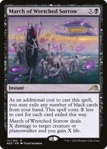 March of Wretched Sorrow, Kamigawa: Neon Dynasty 111