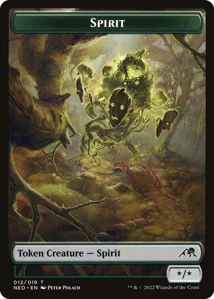 Spirit Token (012), Kamigawa: Neon Dynasty 12