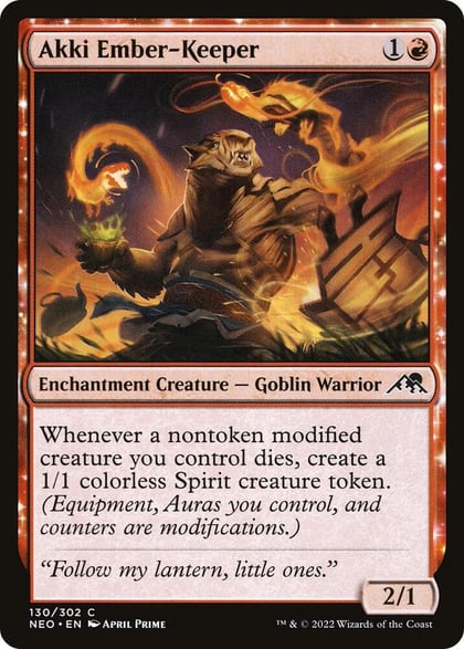 Akki Ember-Keeper, Kamigawa: Neon Dynasty 130