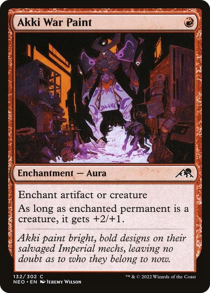 Akki War Paint, Kamigawa: Neon Dynasty 132