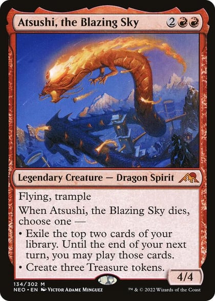 Atsushi, the Blazing Sky, Kamigawa: Neon Dynasty 134