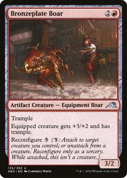 Bronzeplate Boar, Kamigawa: Neon Dynasty 135