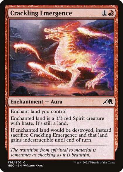 Crackling Emergence, Kamigawa: Neon Dynasty 136