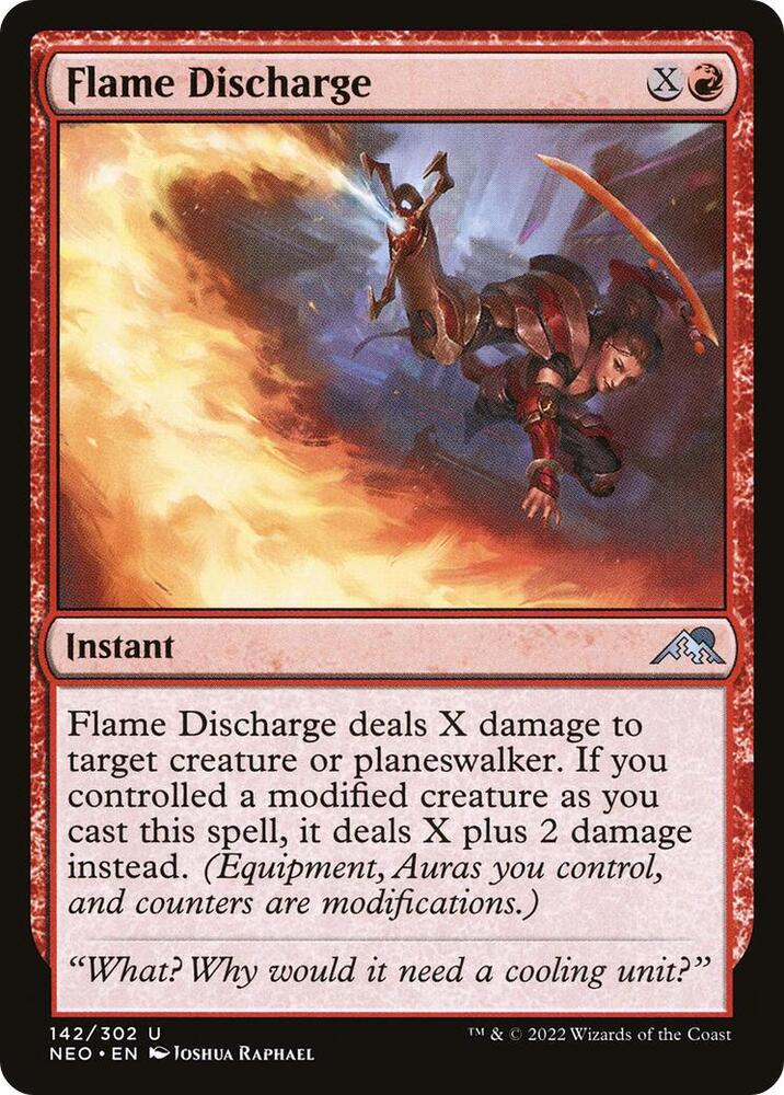Flame Discharge, Kamigawa: Neon Dynasty 142