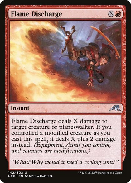 Flame Discharge, Kamigawa: Neon Dynasty 142
