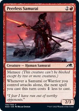 Peerless Samurai, Kamigawa: Neon Dynasty 156