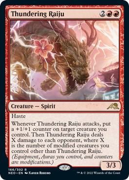 Thundering Raiju, Kamigawa: Neon Dynasty 166