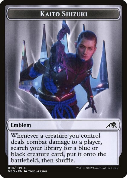 Emblem - Kaito Shizuki, Kamigawa: Neon Dynasty 18