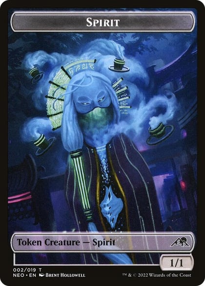 Spirit Token (002), Kamigawa: Neon Dynasty 2