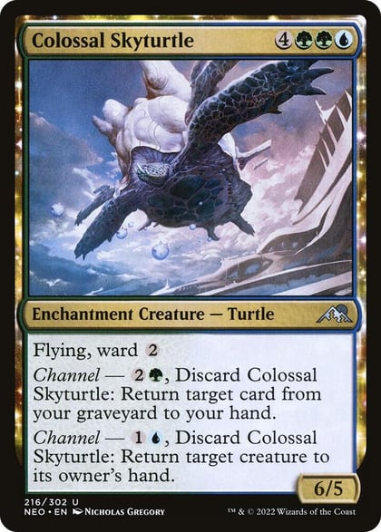 Colossal Skyturtle, Kamigawa: Neon Dynasty 216