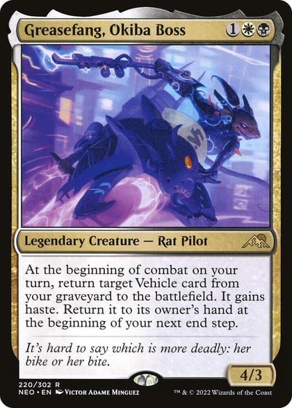 Greasefang, Okiba Boss, Kamigawa: Neon Dynasty 220