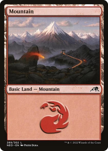 Mountain (289), Kamigawa: Neon Dynasty 289