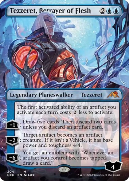 Tezzeret, Betrayer of Flesh (Borderless), Kamigawa: Neon Dynasty 304