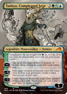 Tamiyo, Compleated Sage (Borderless), Kamigawa: Neon Dynasty 306