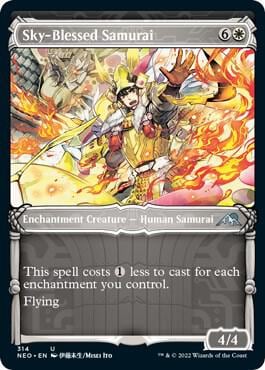 Sky-Blessed Samurai (Showcase), Kamigawa: Neon Dynasty 314