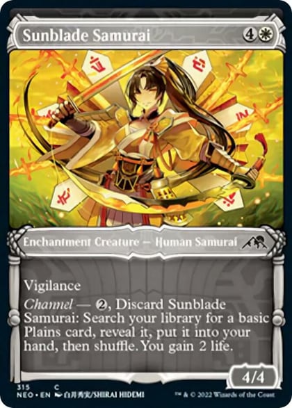 Sunblade Samurai (Showcase), Kamigawa: Neon Dynasty 315