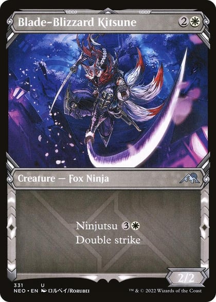 Blade-Blizzard Kitsune (Showcase), Kamigawa: Neon Dynasty 331