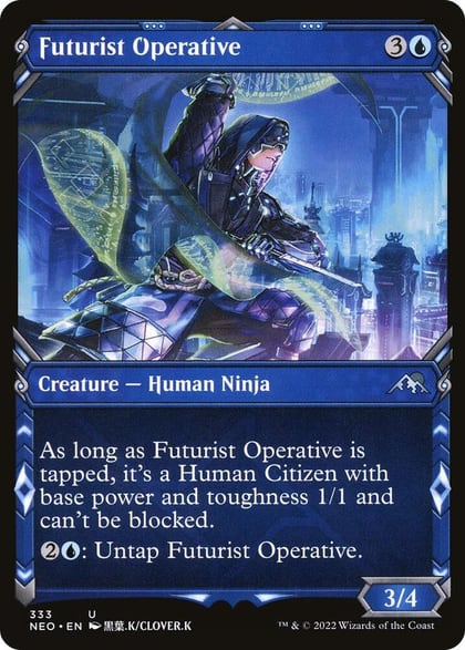 Futurist Operative (Showcase), Kamigawa: Neon Dynasty 333