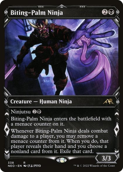 Biting-Palm Ninja (Showcase), Kamigawa: Neon Dynasty 338