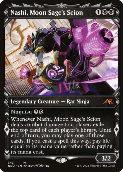 Nashi, Moon Sage's Scion (Showcase), Kamigawa: Neon Dynasty 343